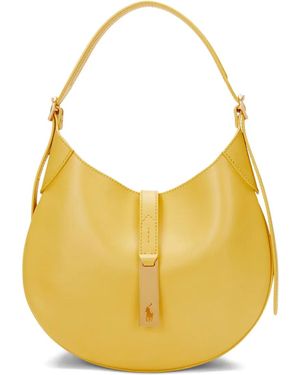 Polo Ralph Lauren Calfskin Shoulder Bag - Yellow