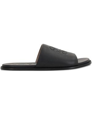 Loewe Sandali Slides Anagram Flex - Nero