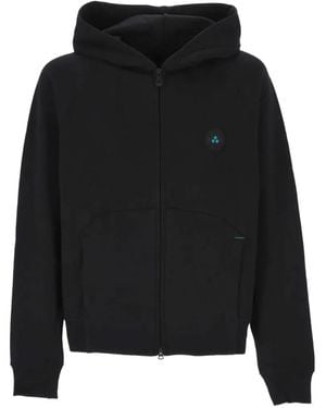 Peuterey Logo-Patch Zip-Up Hoodie - Black