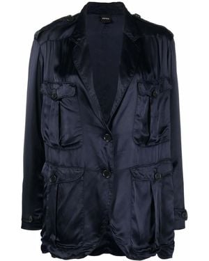 Aspesi Single-Breasted Tailored Blazer - Blue