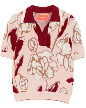 La DoubleJ Jersey con apliques - Rosa