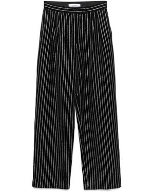 Alex Perry Pantalon Verfraaid Met Kristallen - Zwart