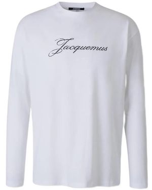 Jacquemus Camiseta Con Logo Estampado - Blanco