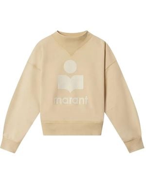 Isabel Marant Logo-Print Sweatshirt - Natural