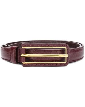 Prada Adjustable Buckled Belt - Brown