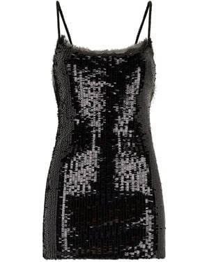 Roberto Cavalli Sequined Mini Dress - Black