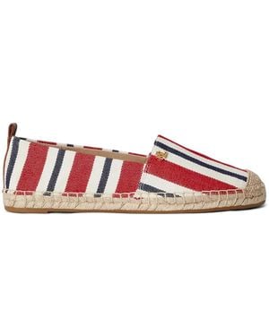 Ralph Lauren Cameryn Iii Striped Espadrille - Red