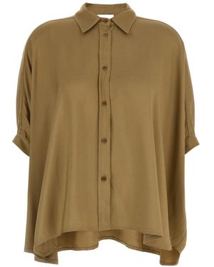 Nude Button Shirt - Green