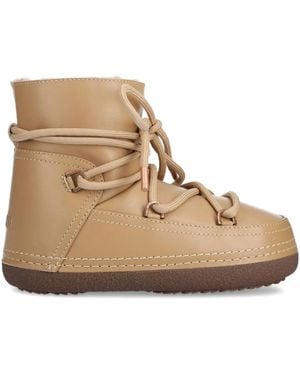 Inuikii Lace-Up Ankle Boots - Natural