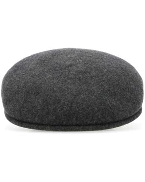 Kangol Mélange Wool-Felt Baker Boy Hat - Gray
