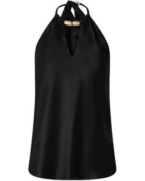 Pinko Sleeveless Tops - Black