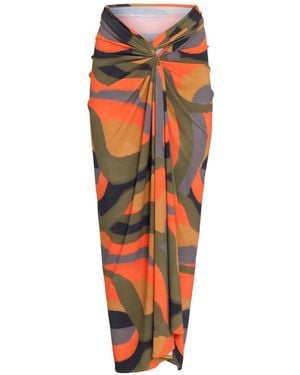 Lygia & Nanny Diana Pareo Geknoopte Print - Oranje