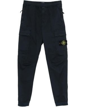 Stone Island 3100031 Stretch Organic Cotton Twill Trousers - Blue