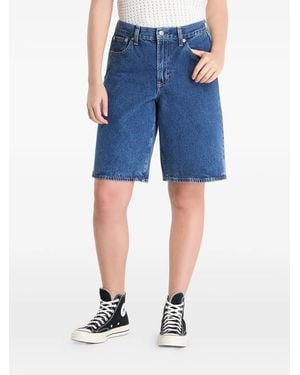 Gap High-Waisted Denim Shorts - Blue