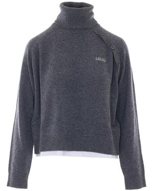 Liu Jo Jersey Con Detalle De Botones - Azul