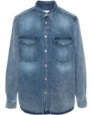 Isabel Marant Tailly Soft Denim Shirt - Blue