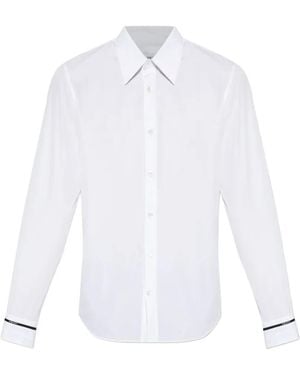 McQueen Logo-Trim Shirt - White