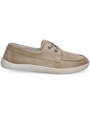 Fly London Suede Lace-Up Loafers - White