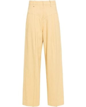 Isabel Marant Staya Straight-Leg Pants - Natural