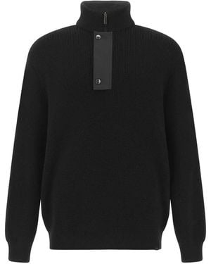 Paul & Shark Typhoon Half-Zip Sweater - Black