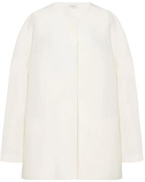 The Row Elke Zijden Oversized Jack - Wit