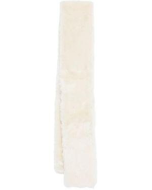 TOTEME Shearling Scarf - White