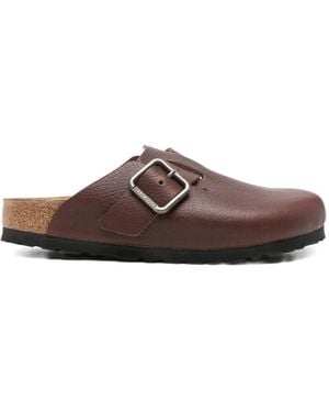 Birkenstock Boston Buckle-Fastening Sandals - Brown