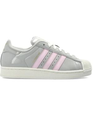adidas Striped Trainers - White