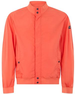 Paul & Shark Zip-Up Bomber Jacket - Orange
