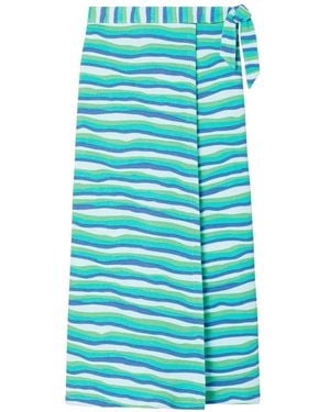 Tory Burch Knit Wrap Skirt - Blue