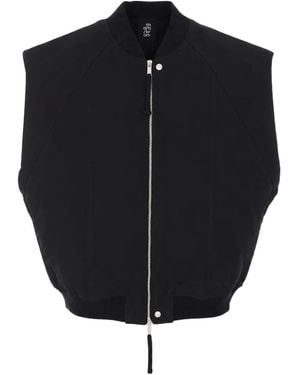 Thom Krom Zip-Up Vest - Blue