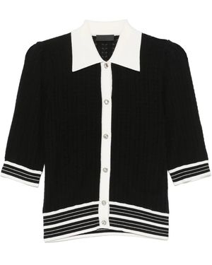 Liu Jo Contrasting-Border Cardigan - Black