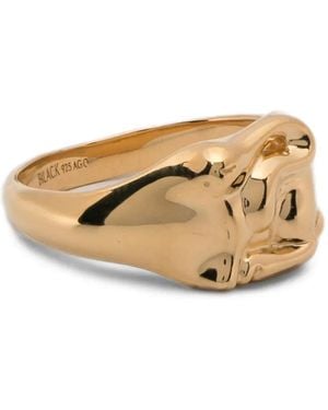 Maria Black Rabbit Mini Signet Ring - Natural
