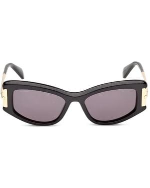 Max Mara Eyewear Rectangle-Frame Sunglasses - Black