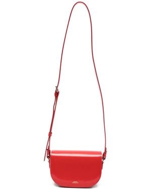 A.P.C. Small Leather Mini Bag - Red