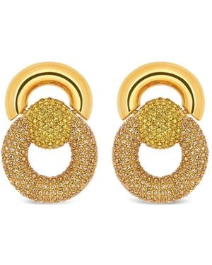 Oscar de la Renta Crystal-Embellished Earrings - Metallic