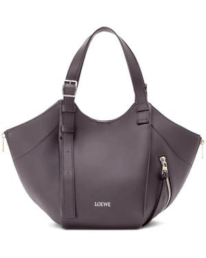 Loewe Bolso shopper Hammock con cremallera - Morado