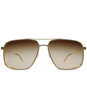 Barton Perreira Scaramanga 007 Square-Frame Sunglasses - Metallic