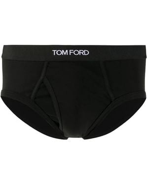 Tom Ford Slip Met Logoband - Zwart