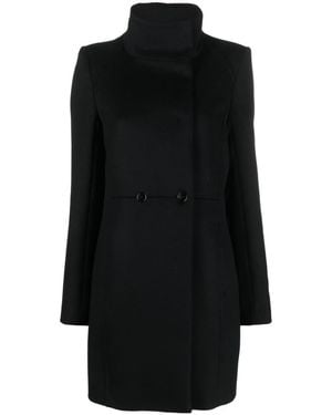 Patrizia Pepe Coat in Black Lyst UK