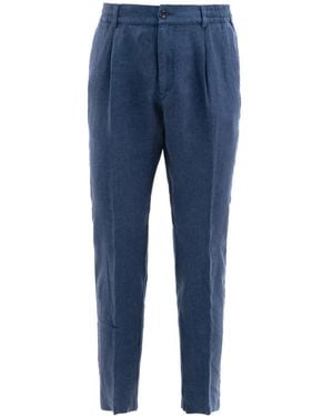 Cruna Mitte Pleated Pants - Blue