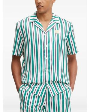 Fila Striped Patch Shirt - Blue