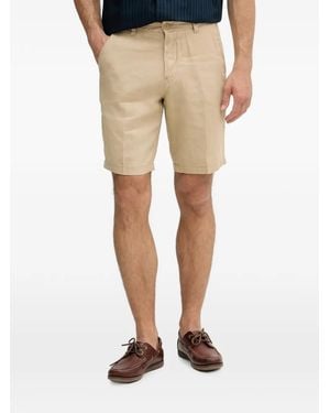 Benetton Pressed-Crease Shorts - Natural