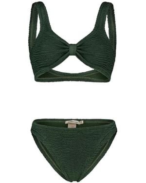 Paramidonna Salma Knot-Detail Bikini - Green