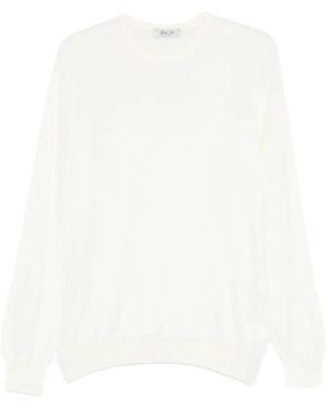 GIUUNO Jersey con cuello redondo - Blanco