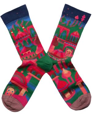 Bonne Maison Le Tapis Socks - Blue