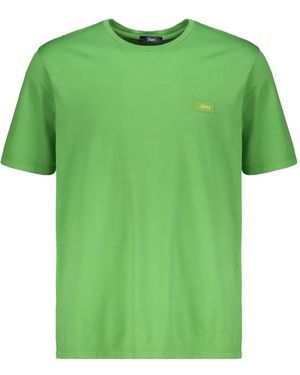 Herno Logo-Patch Round-Neck T-Shirt - Green