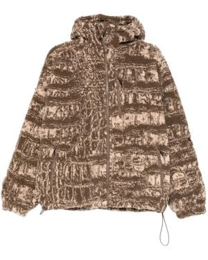 adidas By Stella McCartney Hooded Zip Fleece Jacket - Brown