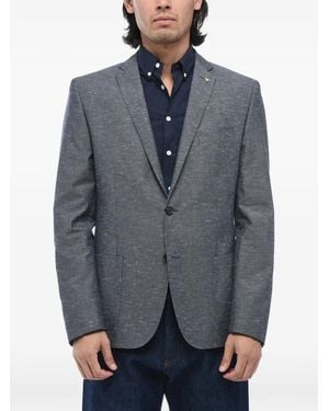 Corneliani Single-Breasted Cotton Blazer - Grey