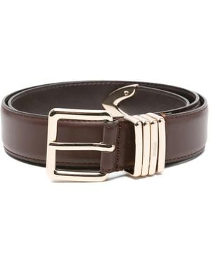 Maje Ceinture En Cuir De Veau - Marron